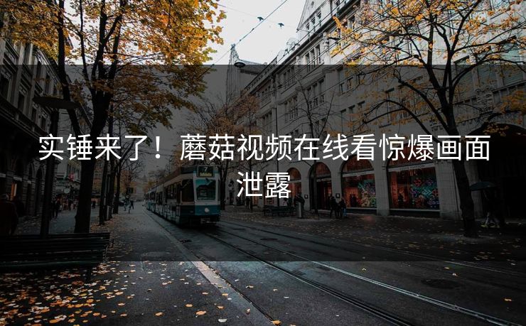 实锤来了！蘑菇视频在线看惊爆画面泄露