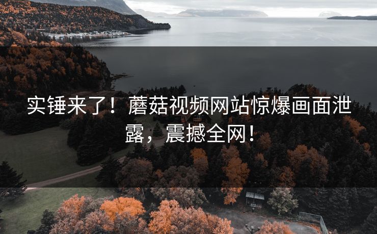 实锤来了！蘑菇视频网站惊爆画面泄露，震撼全网！