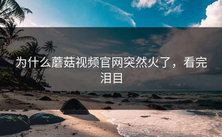 为什么蘑菇视频官网突然火了，看完泪目