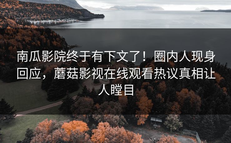 南瓜影院终于有下文了！圈内人现身回应，蘑菇影视在线观看热议真相让人瞠目