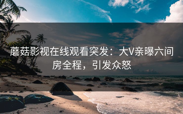 蘑菇影视在线观看突发：大V亲曝六间房全程，引发众怒